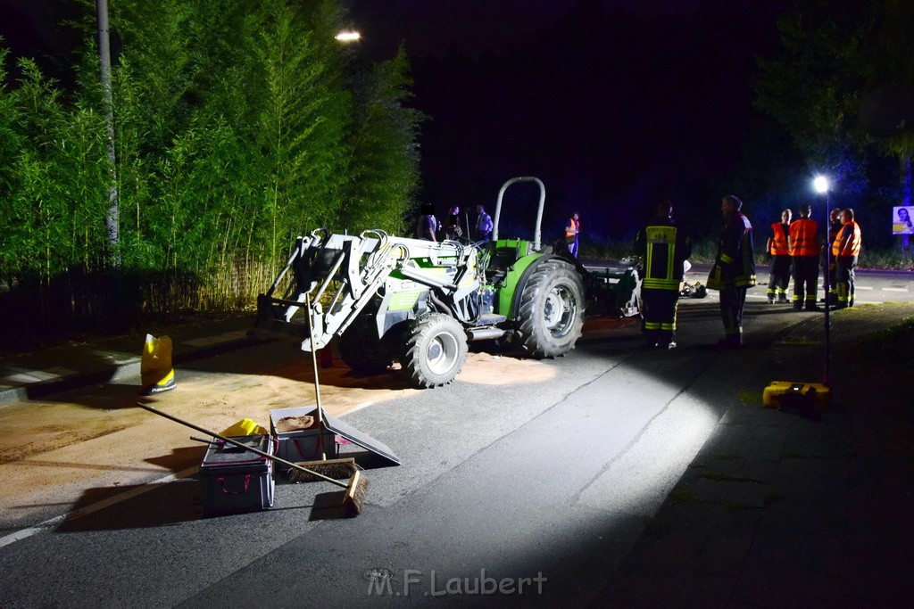 VU Krad Klein Traktor Koeln Hahnwald Bonner Landstr Unter den Birken P004.JPG - Miklos Laubert